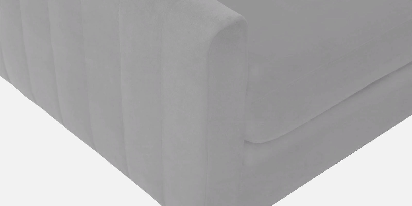 Haru Fabric LHS Sectional Sofa (3+Lounger) In Concrete Grey Colour - Febonic Living