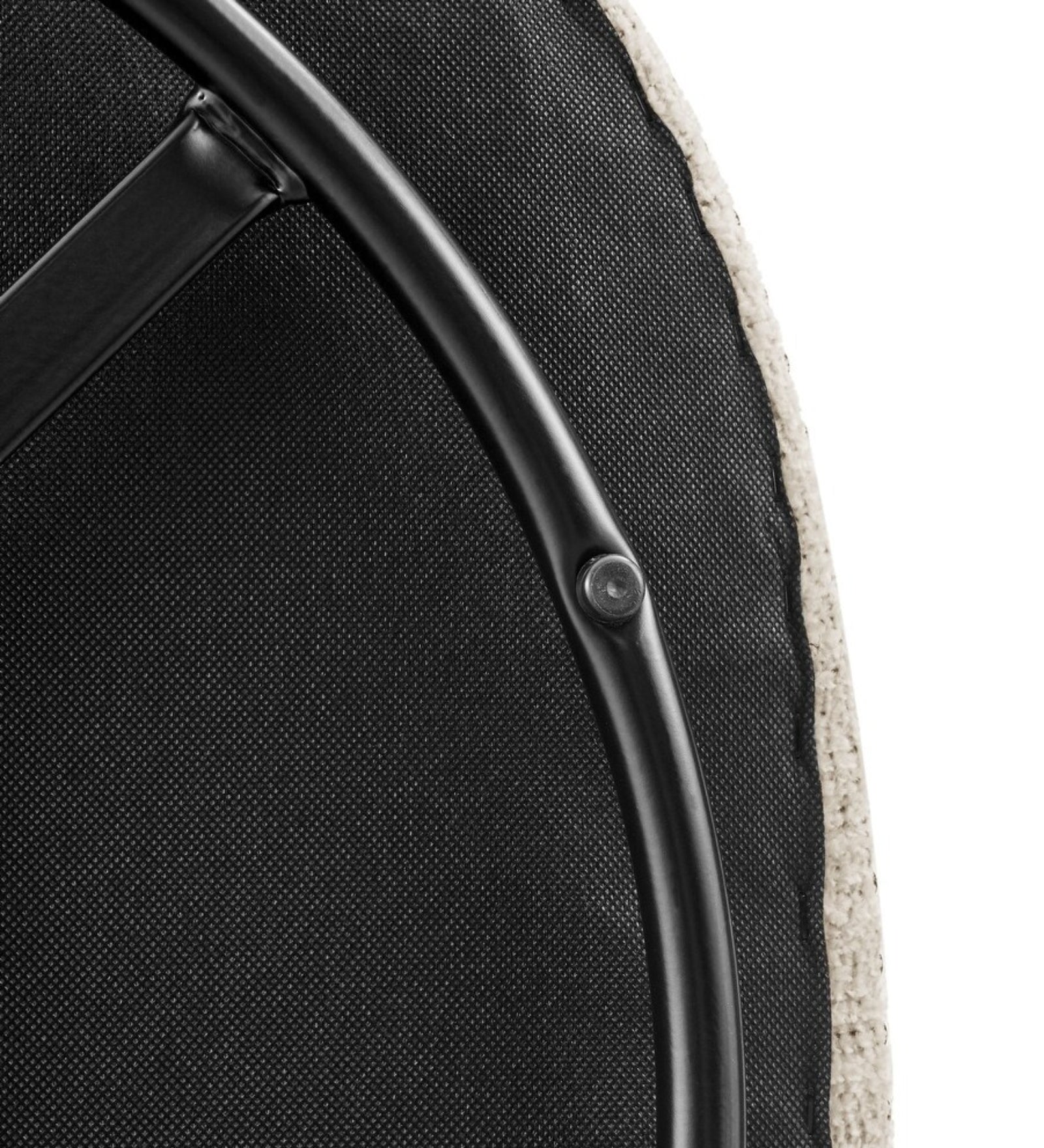 Ranger Fabric Swivel Chair In Ivory Cream Colour - Febonic Living