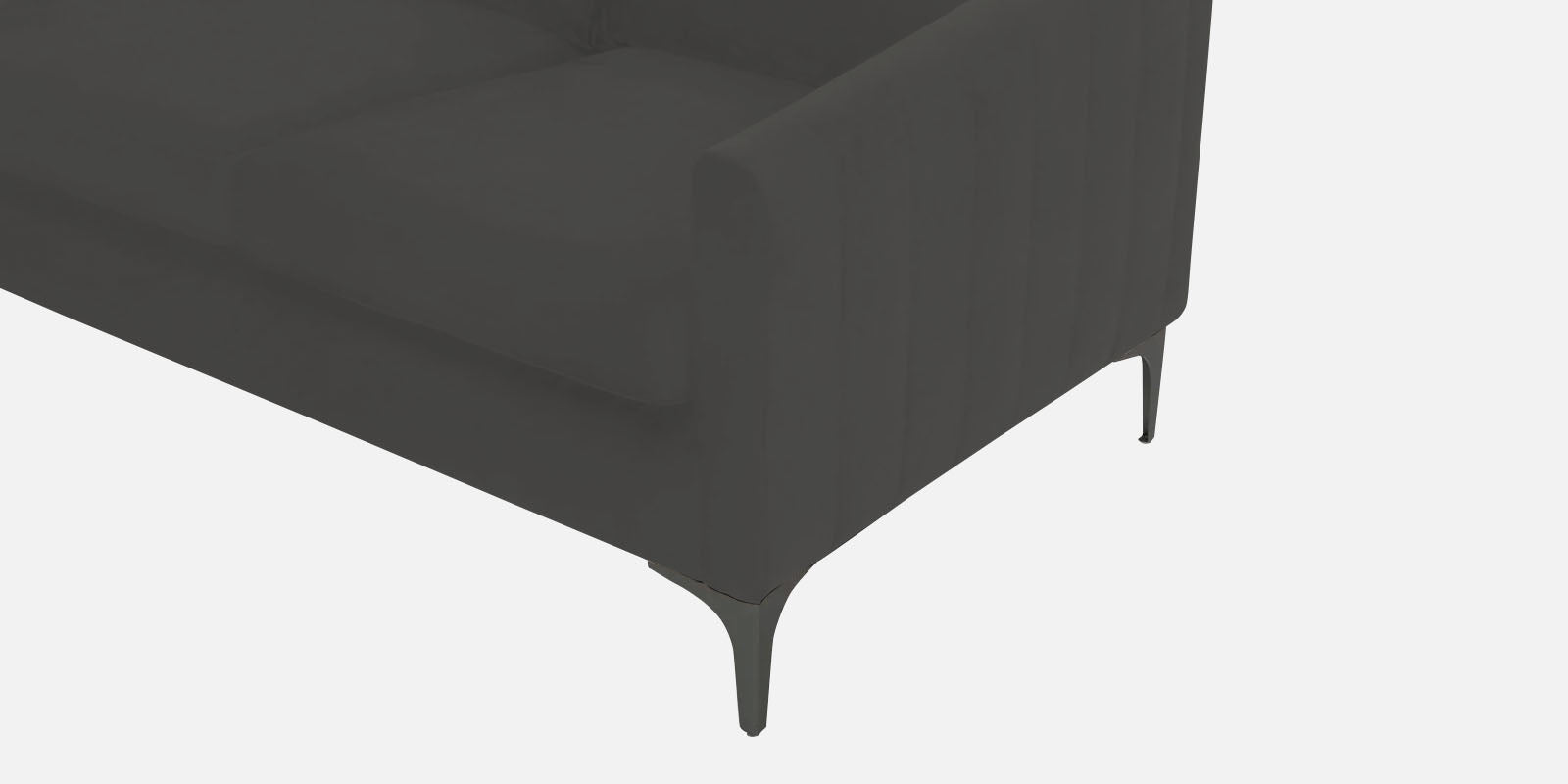 Haru Fabric RHS Sectional Sofa (2+Lounger) In Hory Grey Colour - Febonic Living