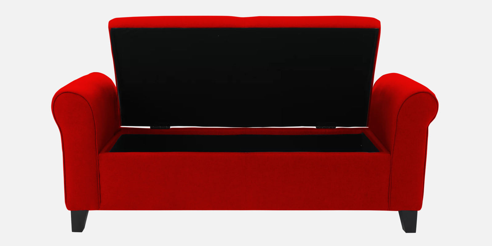 Molo Fabric 2 Seater Recamier in Ruby Red Colour With Storage