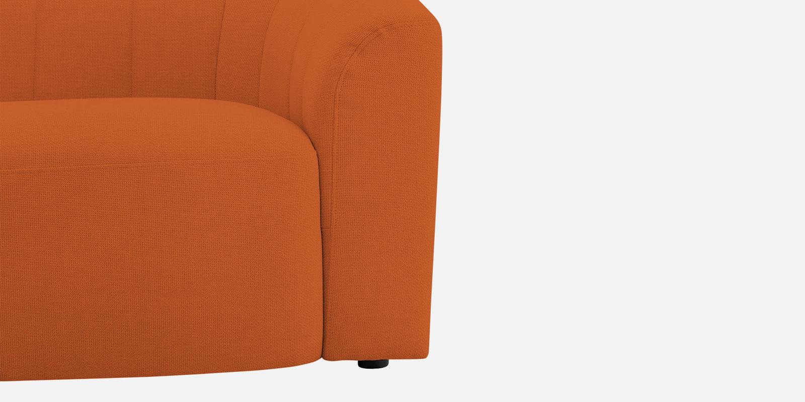 Mara Fabric 3 Seater Sofa In Vivid Orange Colour - Febonic Living