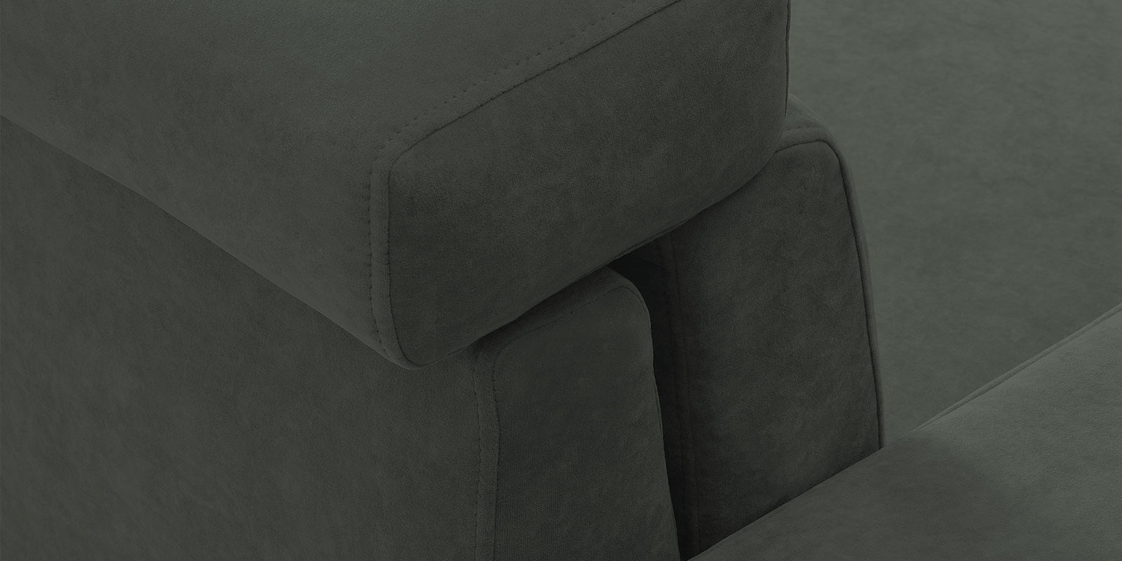 Hiro Fabric 2 Seater Sofa In I-Land Green Colour - Febonic Living