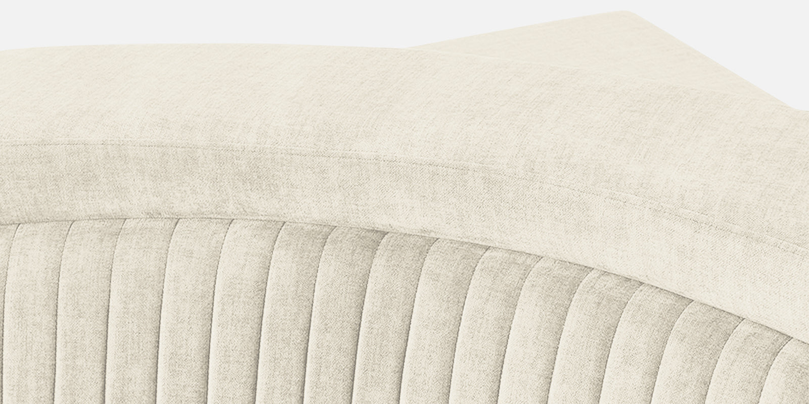 Draco Fabric 6 Seater Corner Sofa In Ivory Cream Colour - Febonic Living