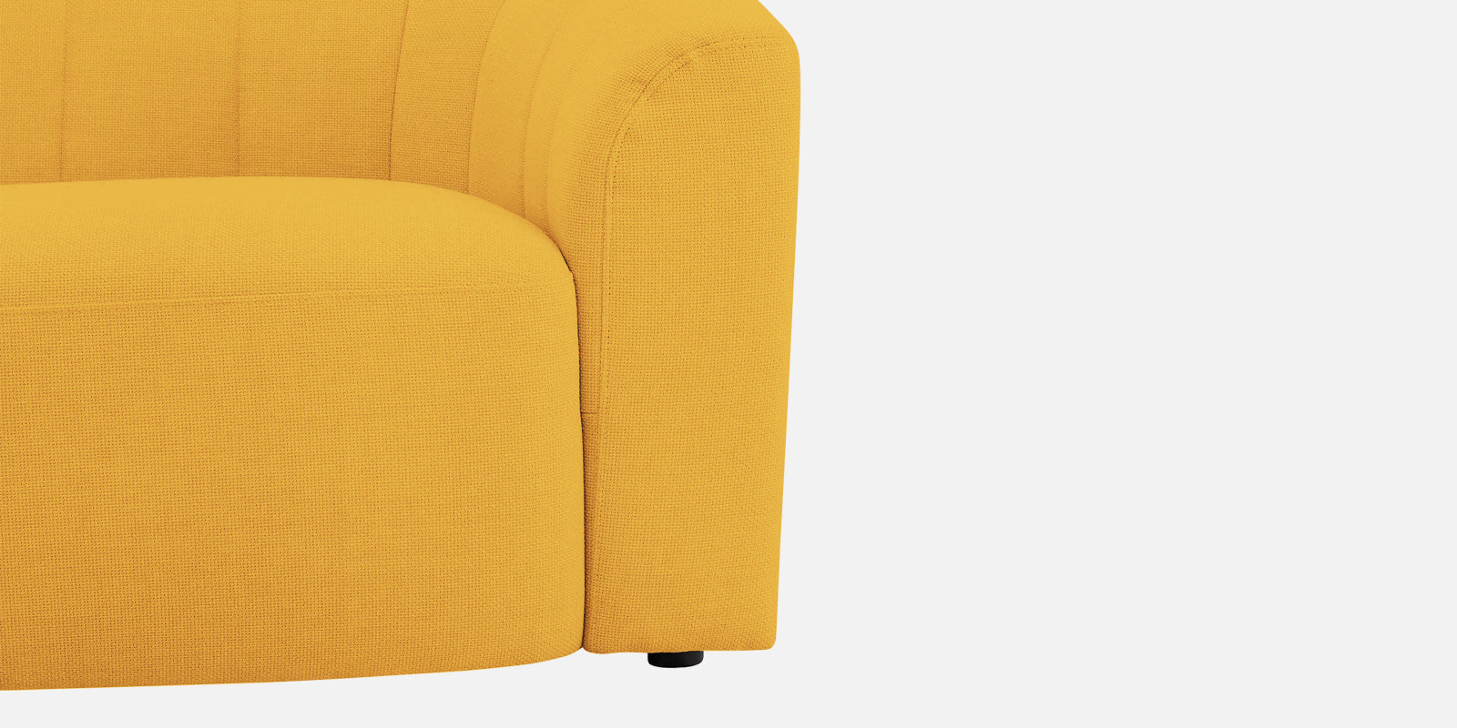 Mara Fabric 3 Seater Sofa In Bold Yellow Colour - Febonic Living