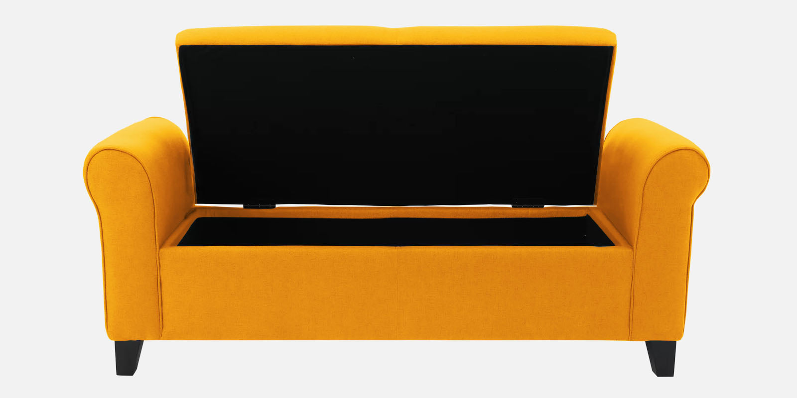 Molo Fabric 2 Seater Recamier In Bold Yellow Colour With Storage - Febonic Living