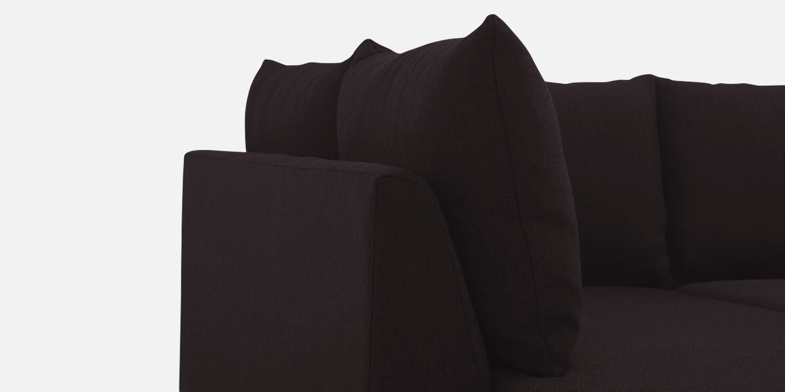 Ira Fabric RHS 6 Seater Convertible Sofa Cum Bed In Cara Brown Colour - Febonic Living