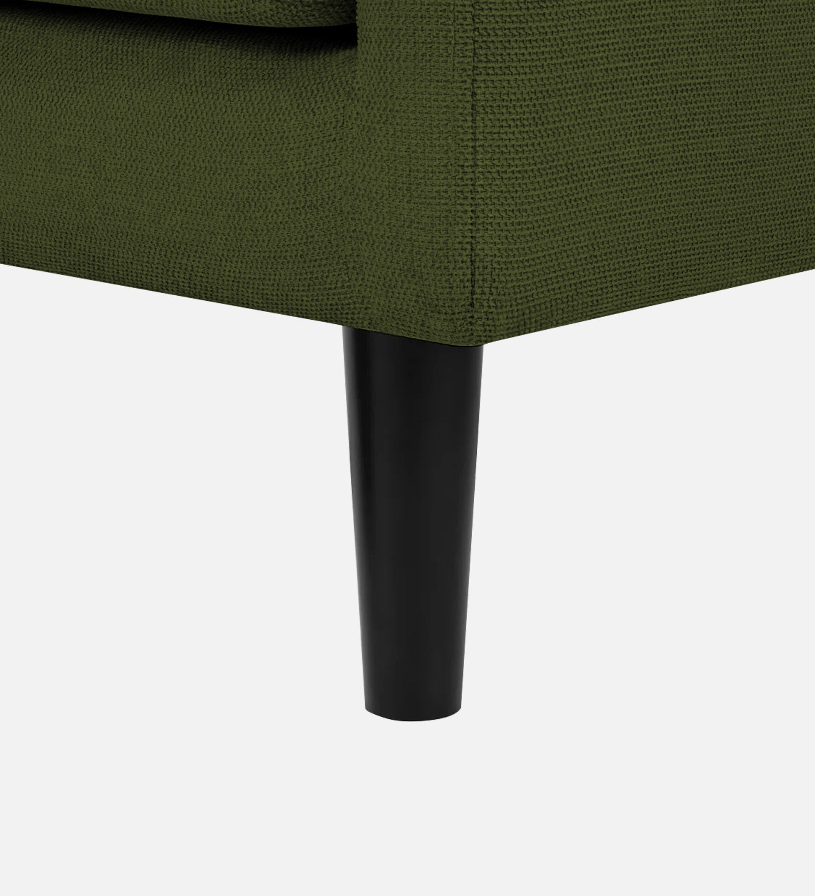 Maya Fabric Bench In Olive Green Colour - Febonic Living