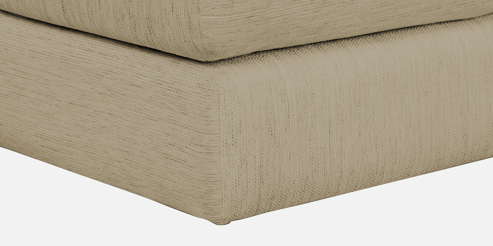 Ziggy Fabric LHS Sectional Sofa (3+Lounger) In Honey Beige Colour - Febonic Living