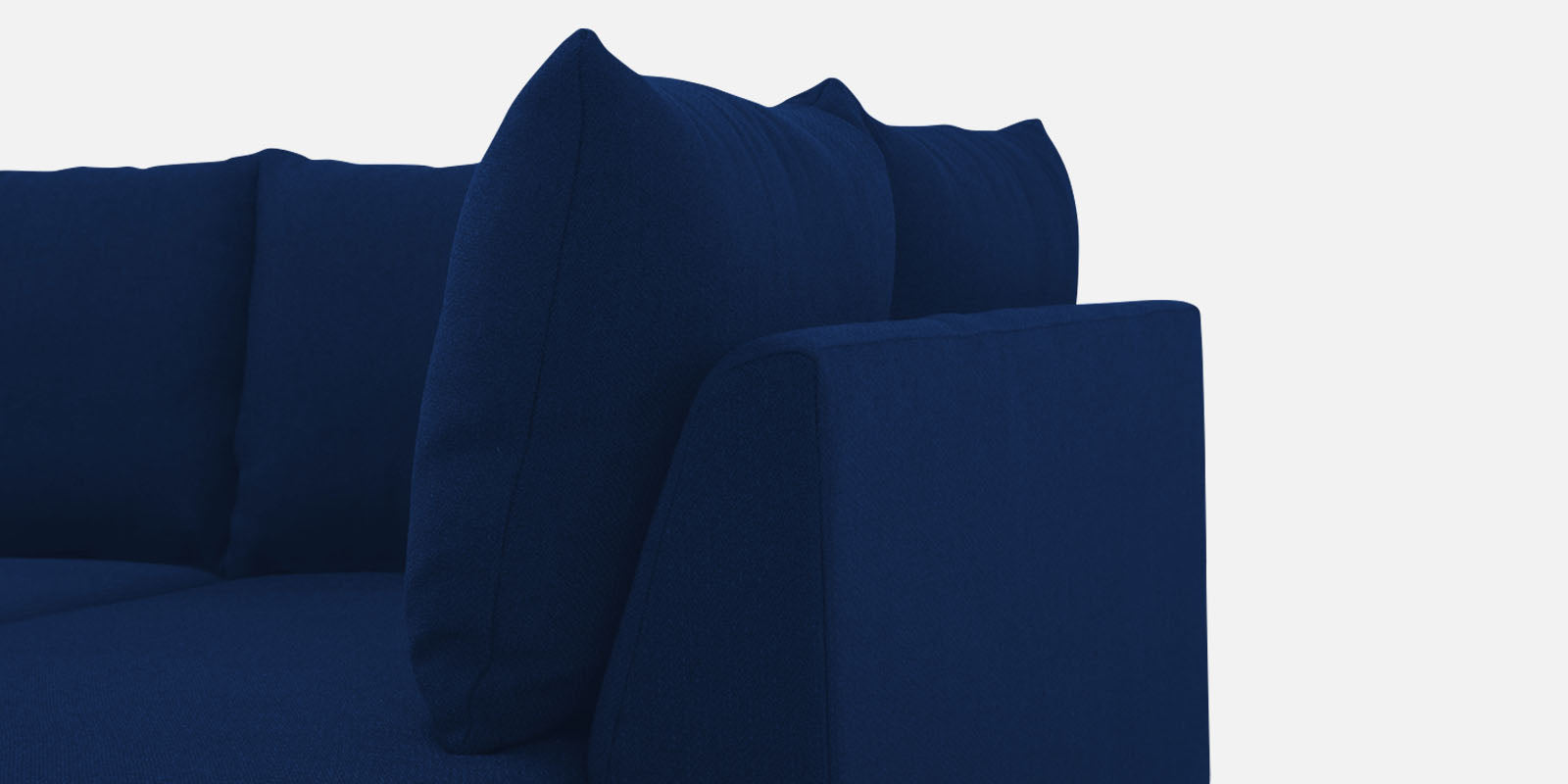 Ira Fabric LHS 6 Seater Convertible Sofa Cum Bed In Royal Blue Colour - Febonic Living