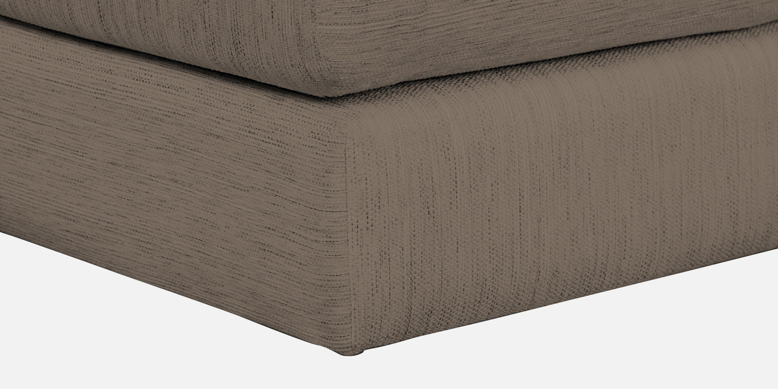 Ziggy Fabric LHS Sectional Sofa (3+Lounger) In Hazel Beige Colour - Febonic Living