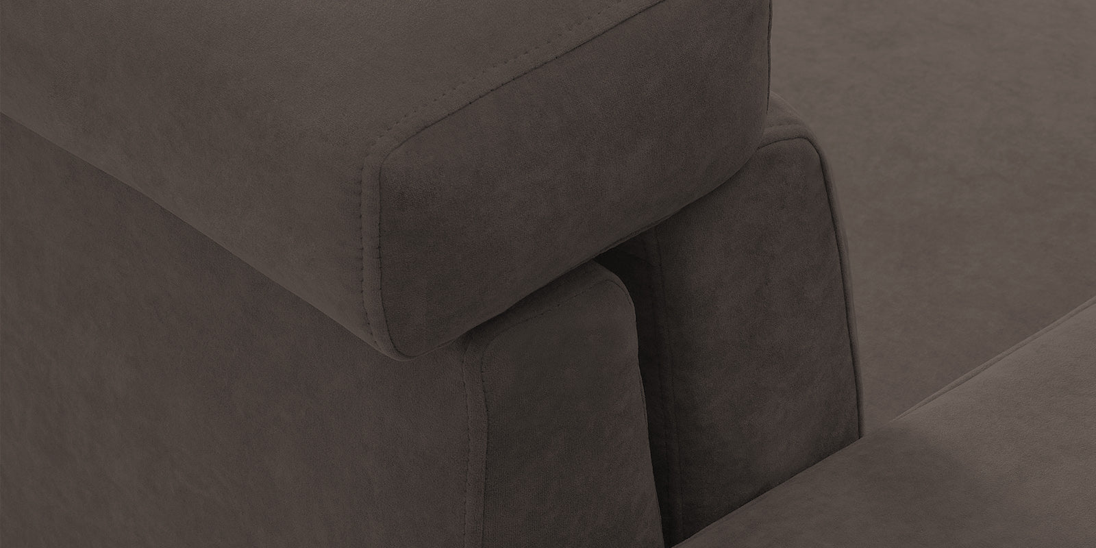 Hiro Fabric 2 Seater Sofa In Lito Brown Colour - Febonic Living