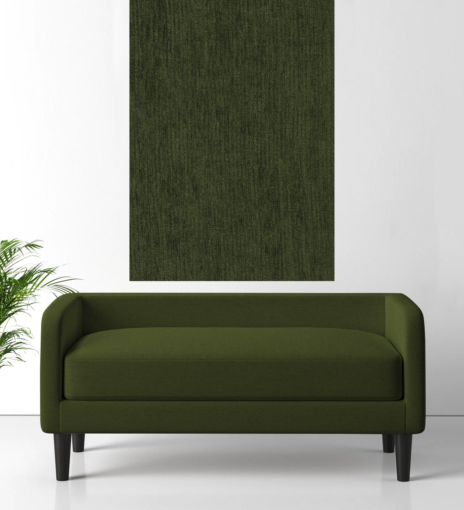 Polycotton Beso Fabric Olive Green 033 Code - Febonic Living