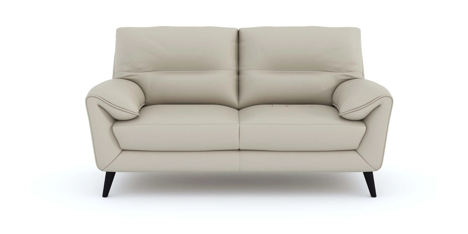 Amani Leatherette 3 Seater Sofa In Beige Colour - Febonic Living