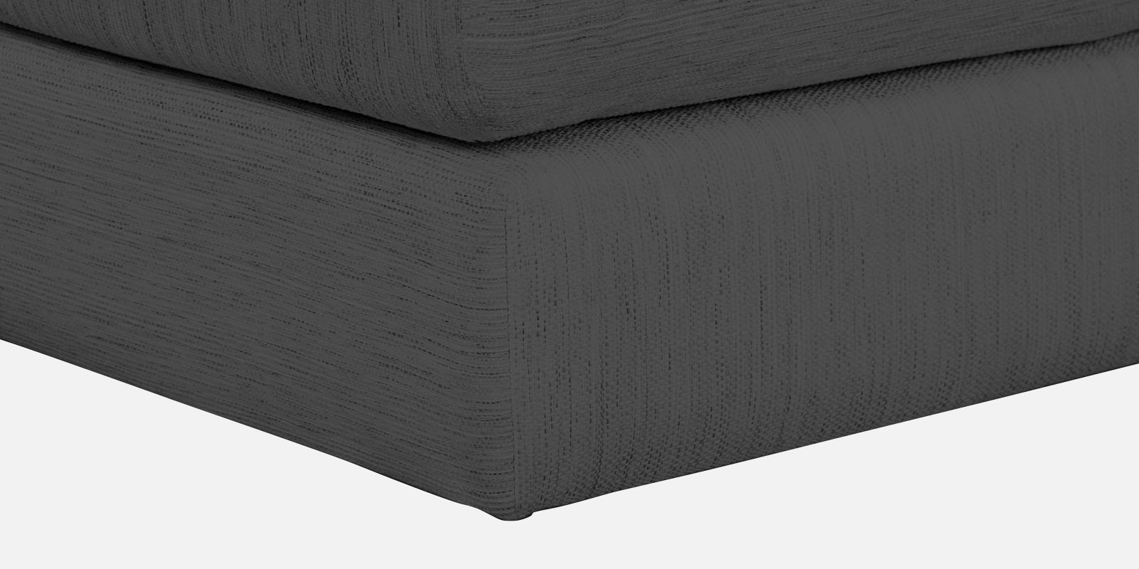 Ziggy Fabric LHS Sectional Sofa (3+Lounger) In Stone Grey Colour - Febonic Living