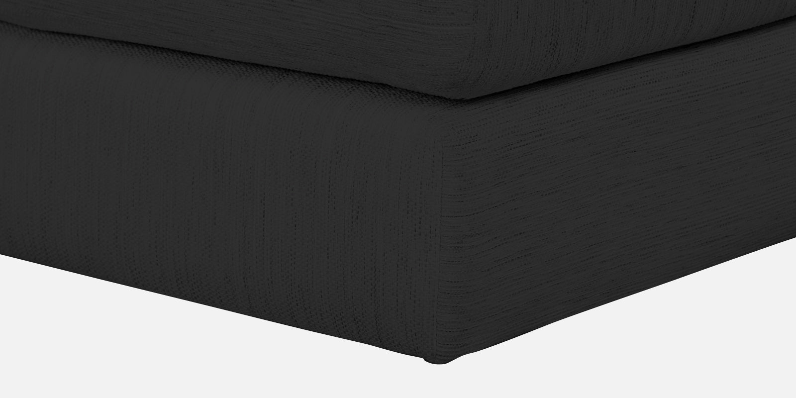 Ziggy Fabric RHS Sectional Sofa (3+Lounger) In Bitter Black Colour - Febonic Living