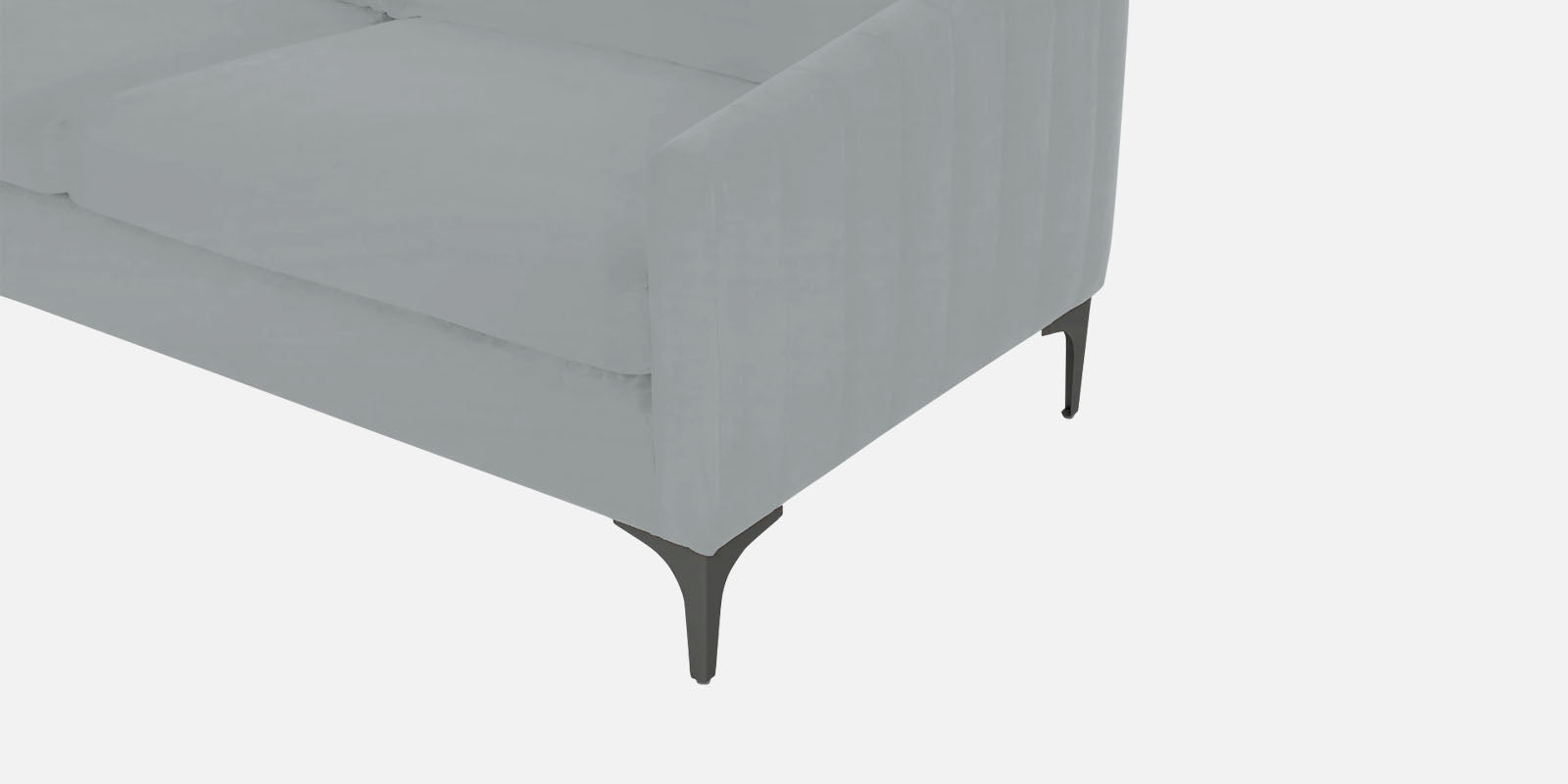 Haru Velvet 2 Seater Sofa In Pearl grey Colour - Febonic Living