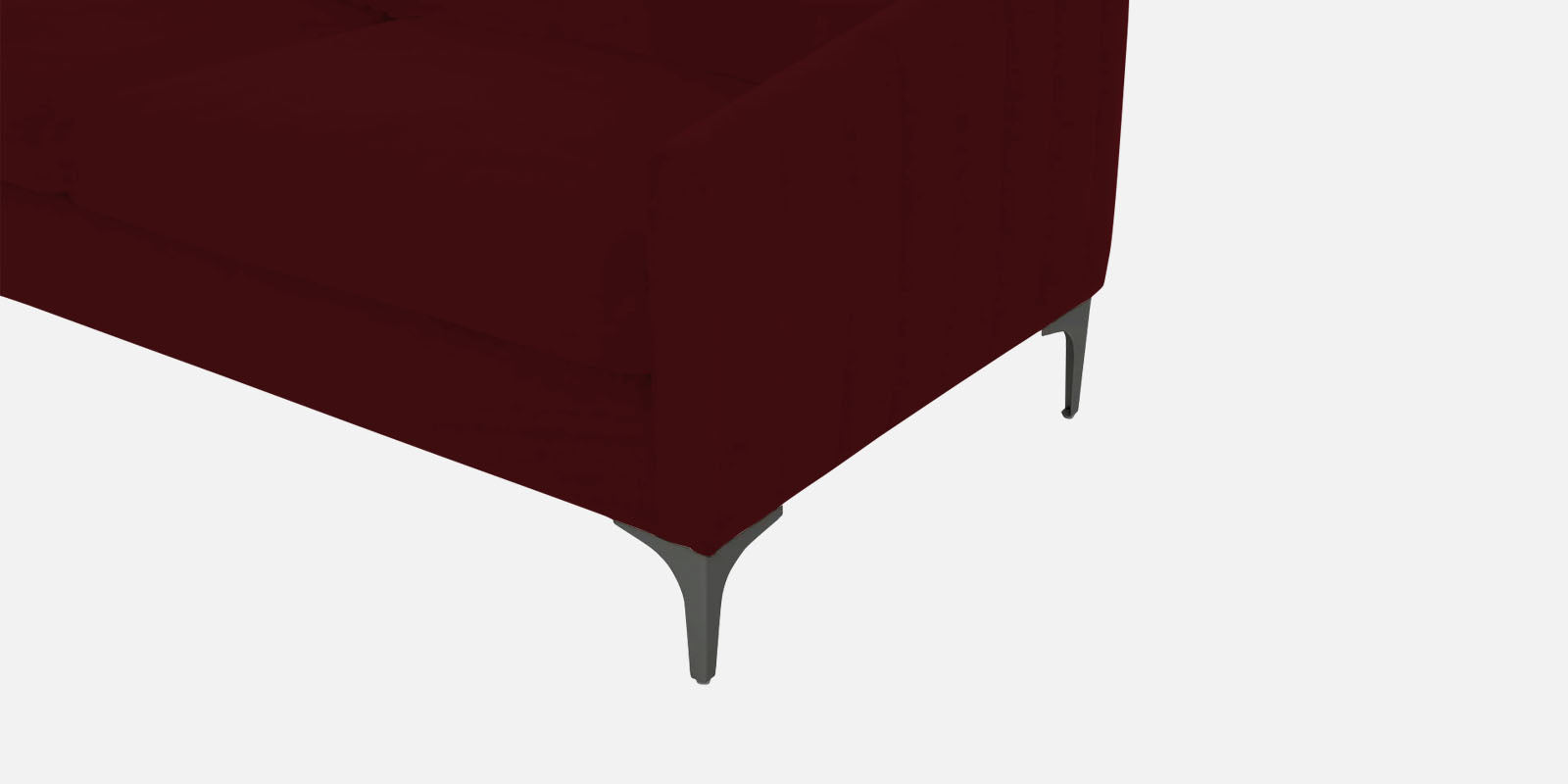 Haru Velvet 2 Seater Sofa in Dark Maroon Colour
