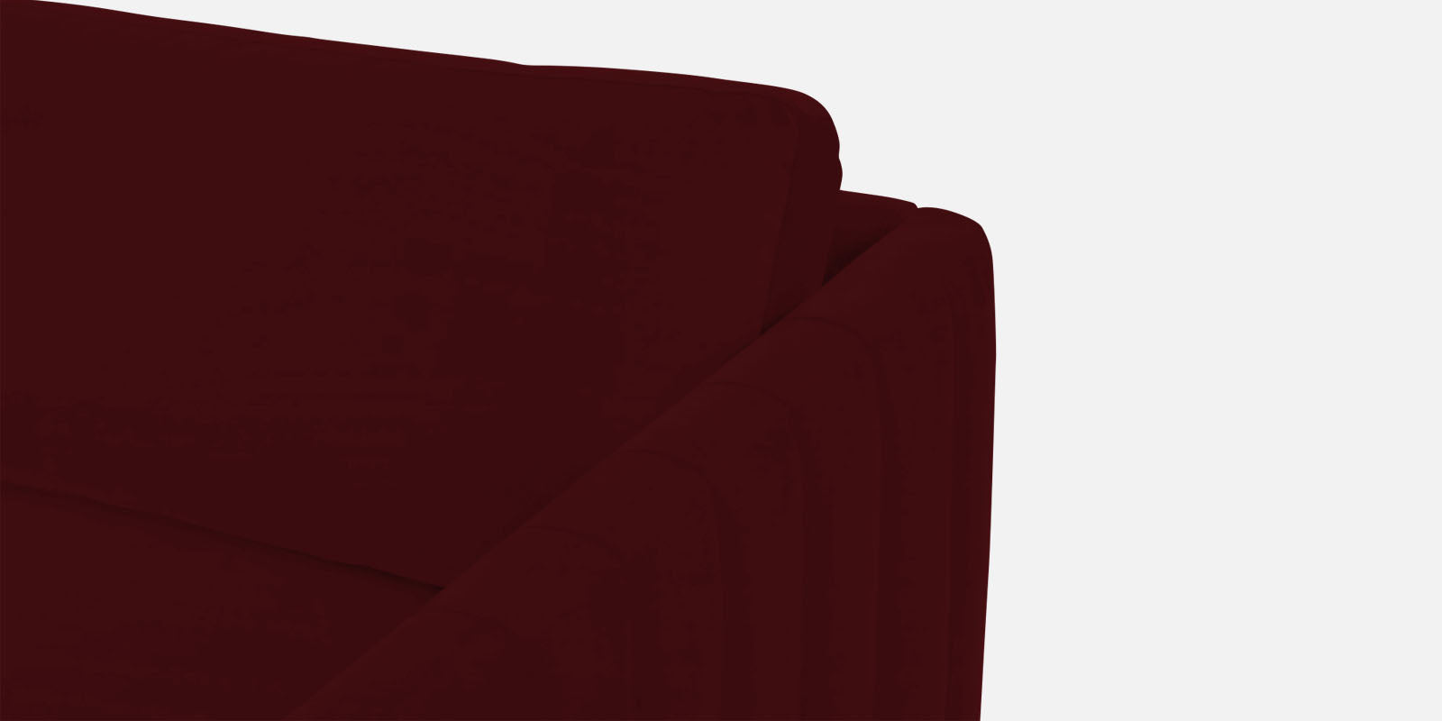 Haru Velvet 2 Seater Sofa in Dark Maroon Colour