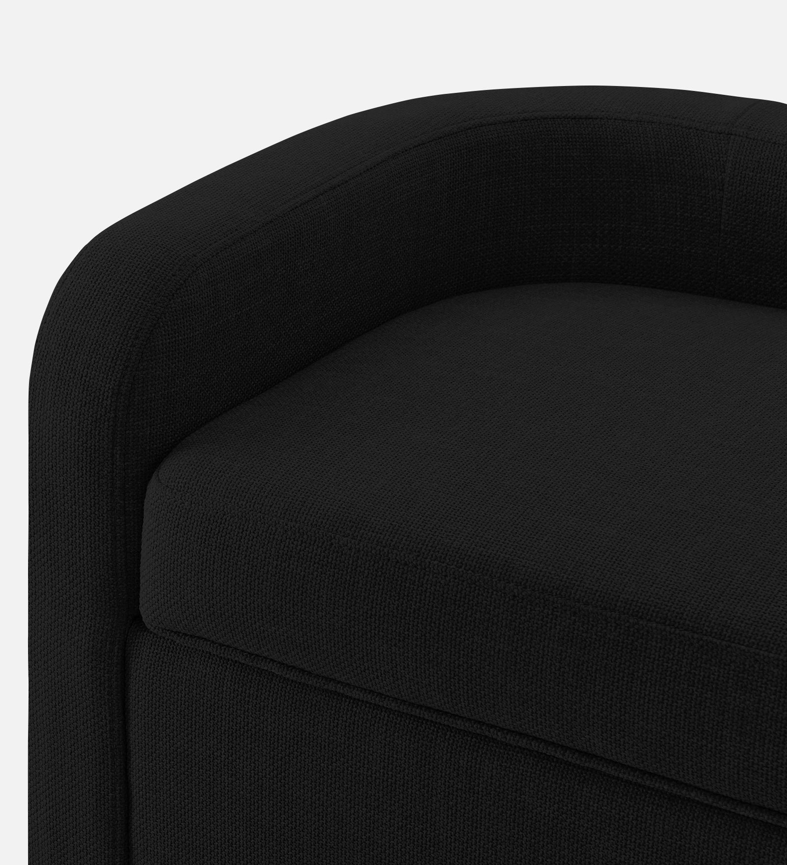 Cooper Fabric Storage Bench In Zed Black Colour - Febonic Living