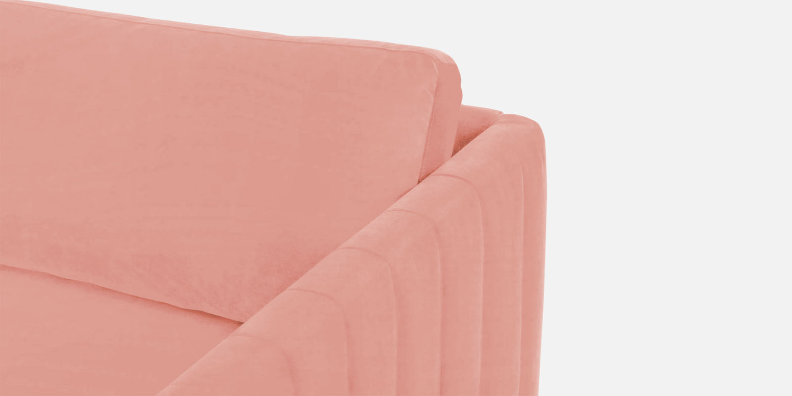 Haru Velvet 2 Seater Sofa In Blush Pink Colour - Febonic Living