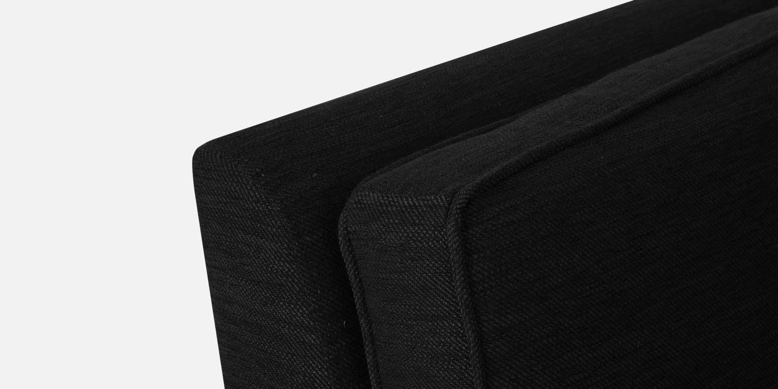 Nigar Fabric 3 Seater Sofa In Zed Black Colour - Febonic Living