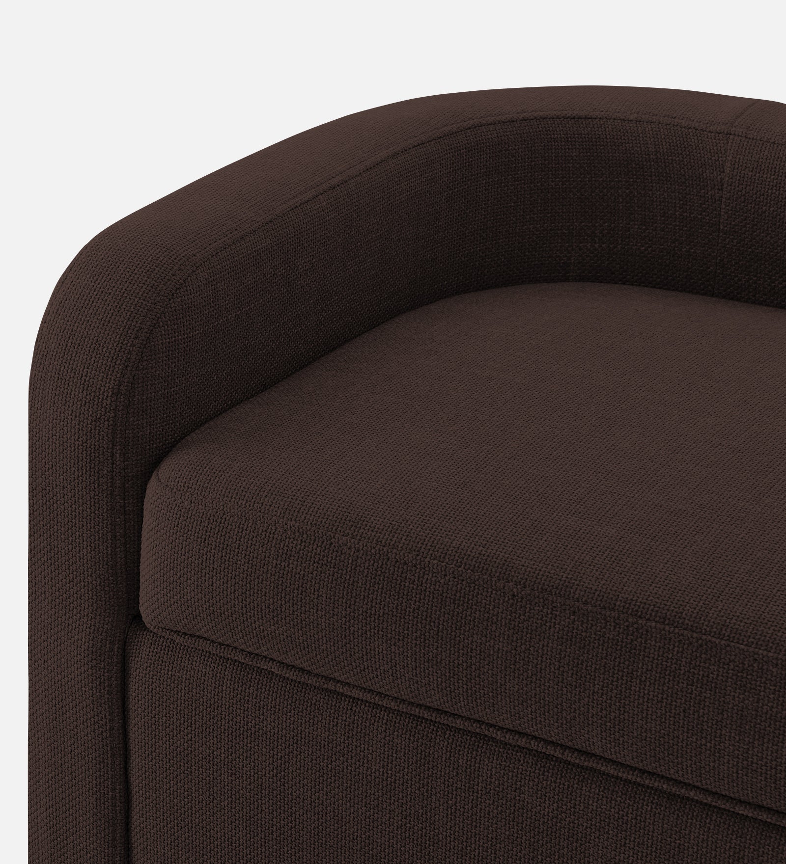 Cooper Fabric Storage Bench In Coffee Brown Colour - Febonic Living