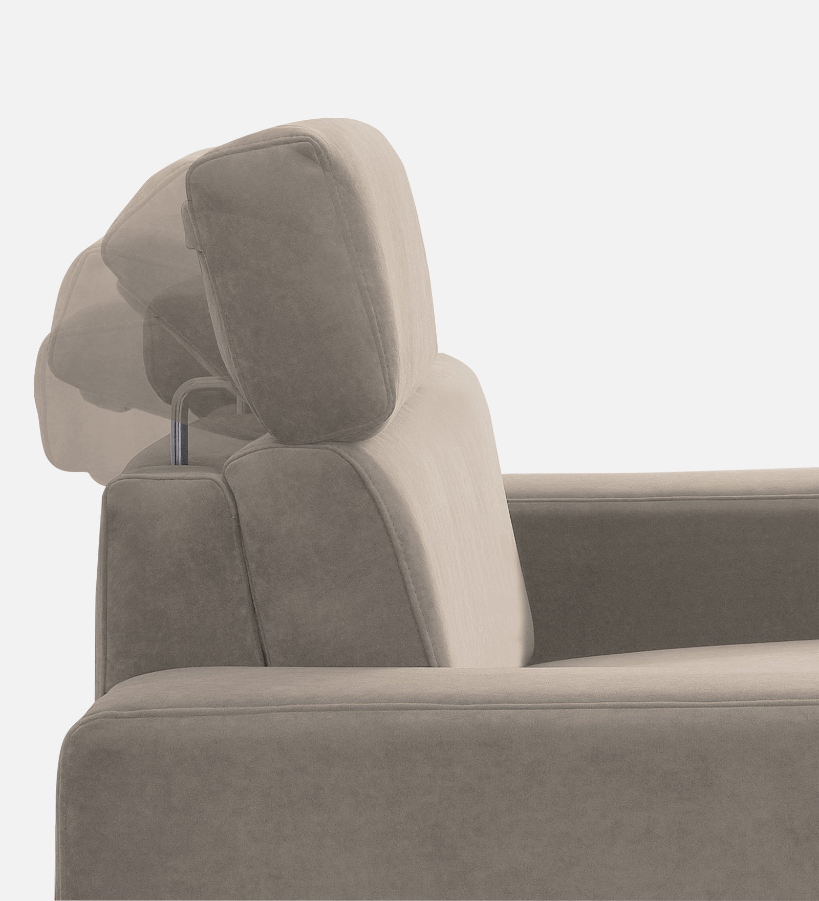 Hiro Fabric 1 Seater Sofa In Oat Beige Colour - Febonic Living