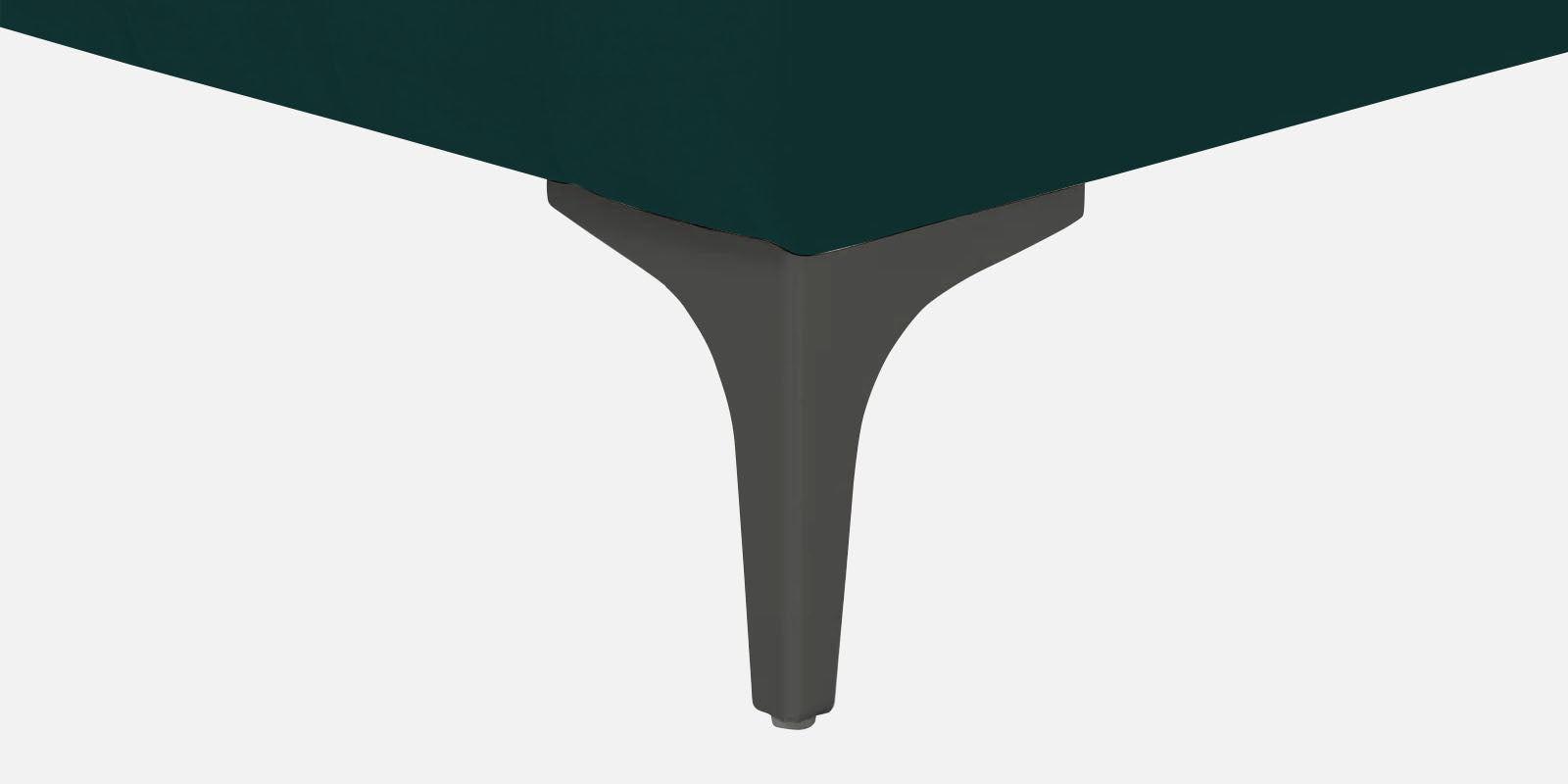 Haru Fabric LHS Sectional Sofa (2+Lounger) In Forest Green Colour - Febonic Living
