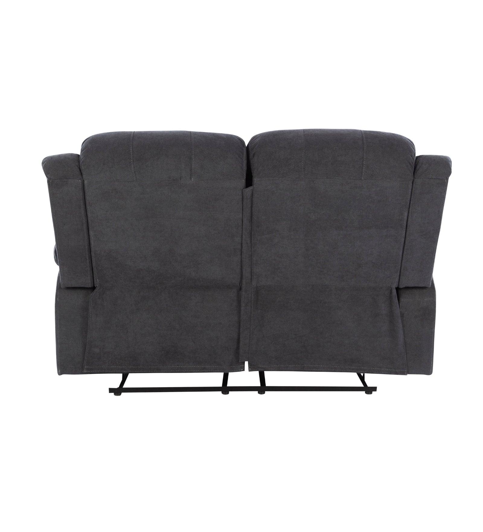 Turin Velvet 2 Seater Motorized Recliner In Davy Grey Colour - Febonic Living