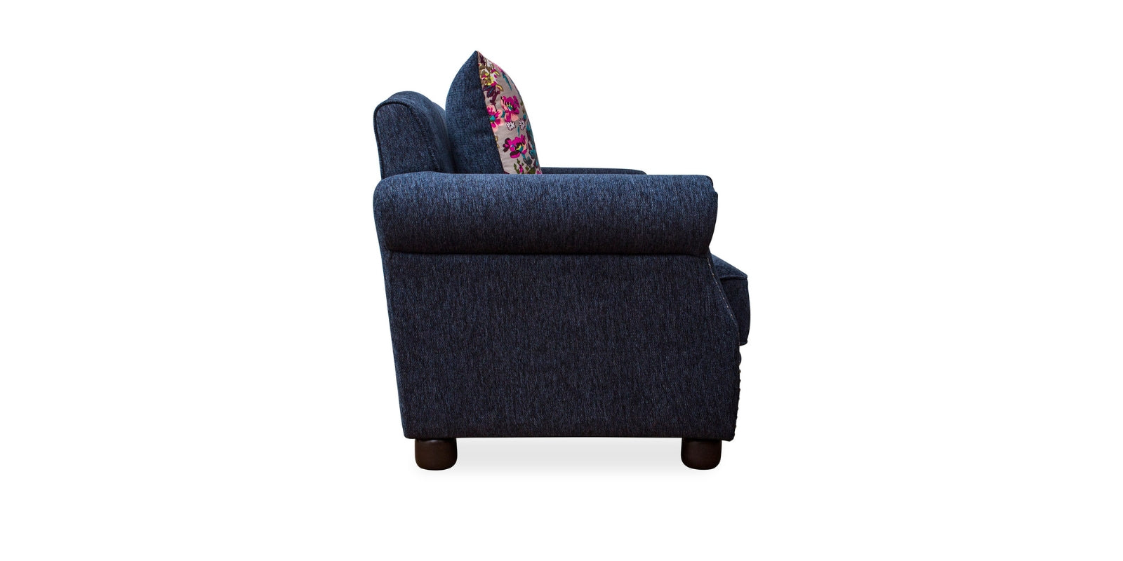 Muba Fabric 3 Seater Sofa In Royal Blue Colour - Febonic Living