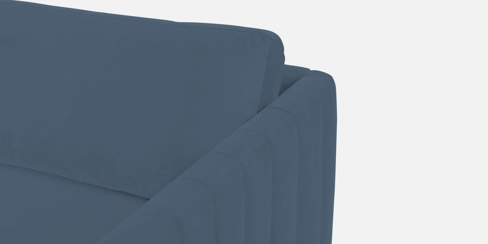 Haru Velvet 3 Seater Sofa in Oxford Blue Colour