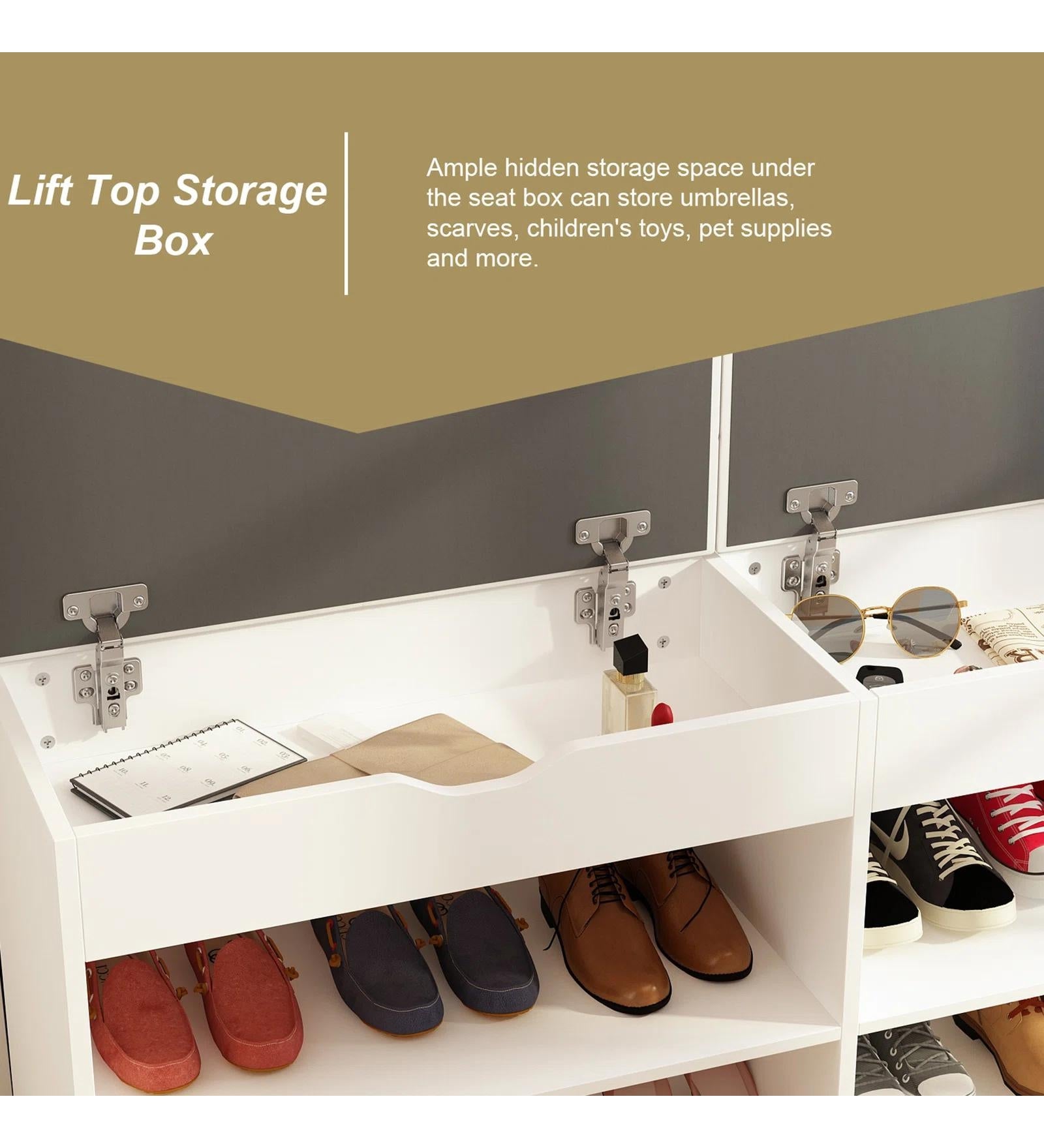 Barka Shoe Rack In Frosty White Finish - Febonic Living