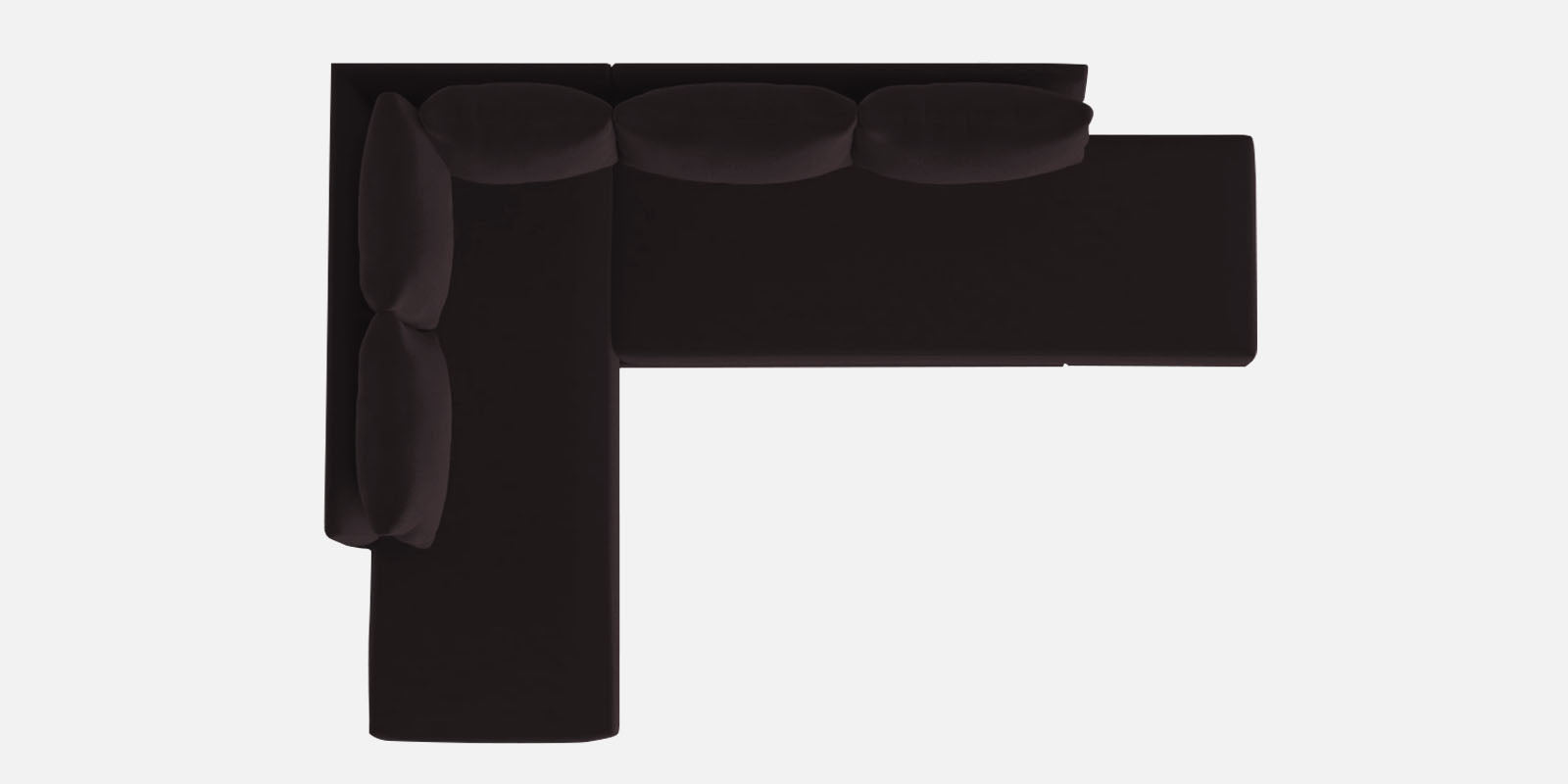 Ira Fabric RHS 6 Seater Convertible Sofa Cum Bed In Cara Brown Colour - Febonic Living