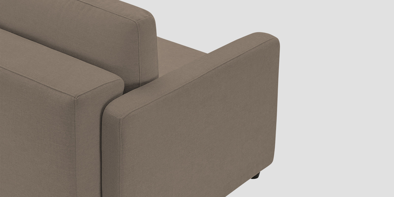 Leora Fabric 3 Seater Convertible Sofa Cum Bed In Hazel Beige Colour - Febonic Living