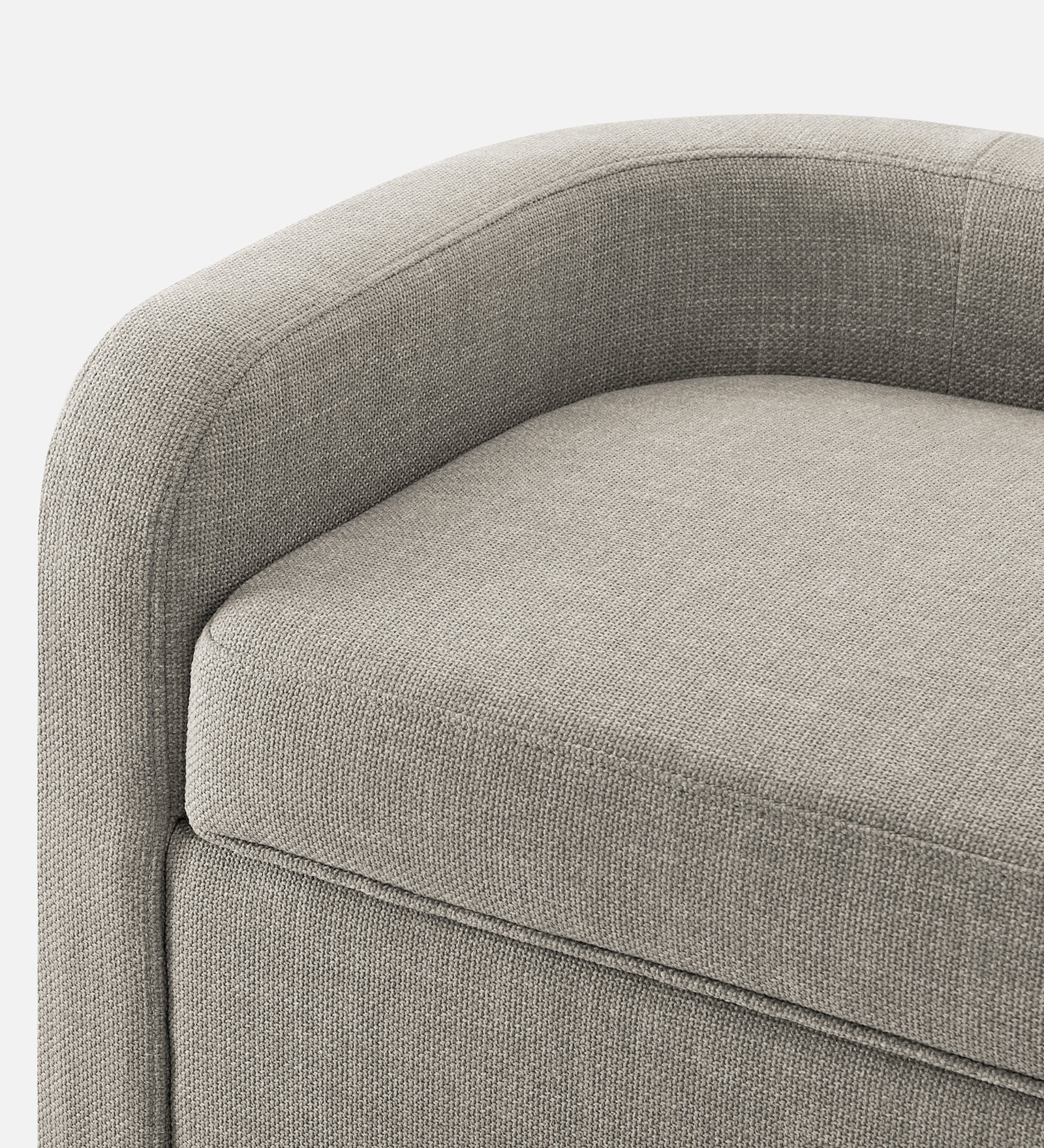 Cooper Fabric Storage Bench In Ash Grey Colour - Febonic Living