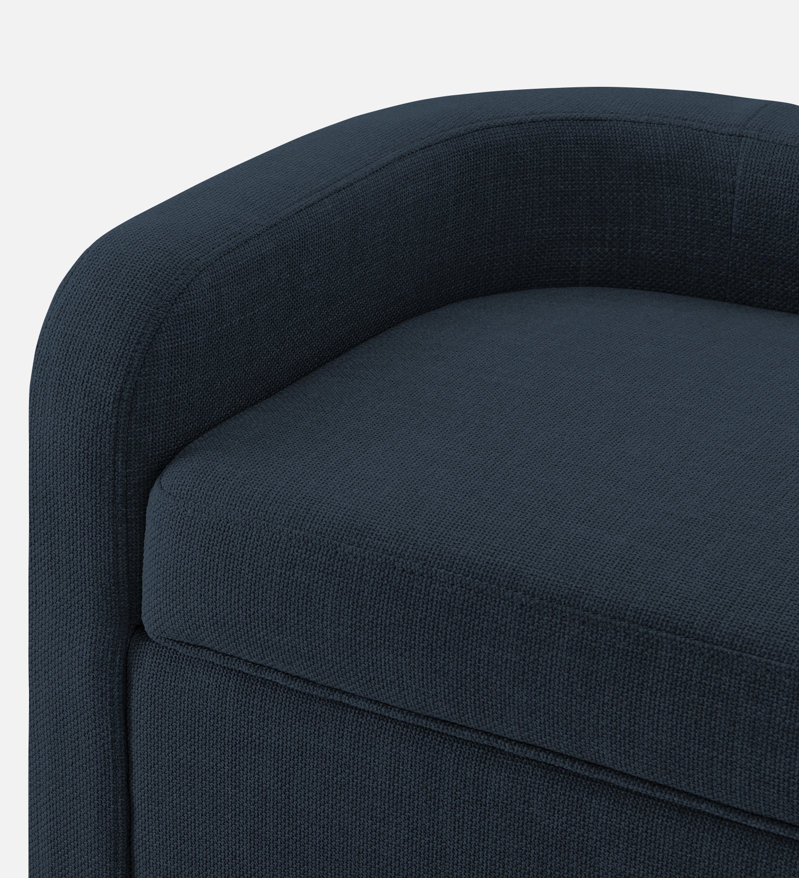 Cooper Fabric Storage Bench In Denim Blue Colour - Febonic Living
