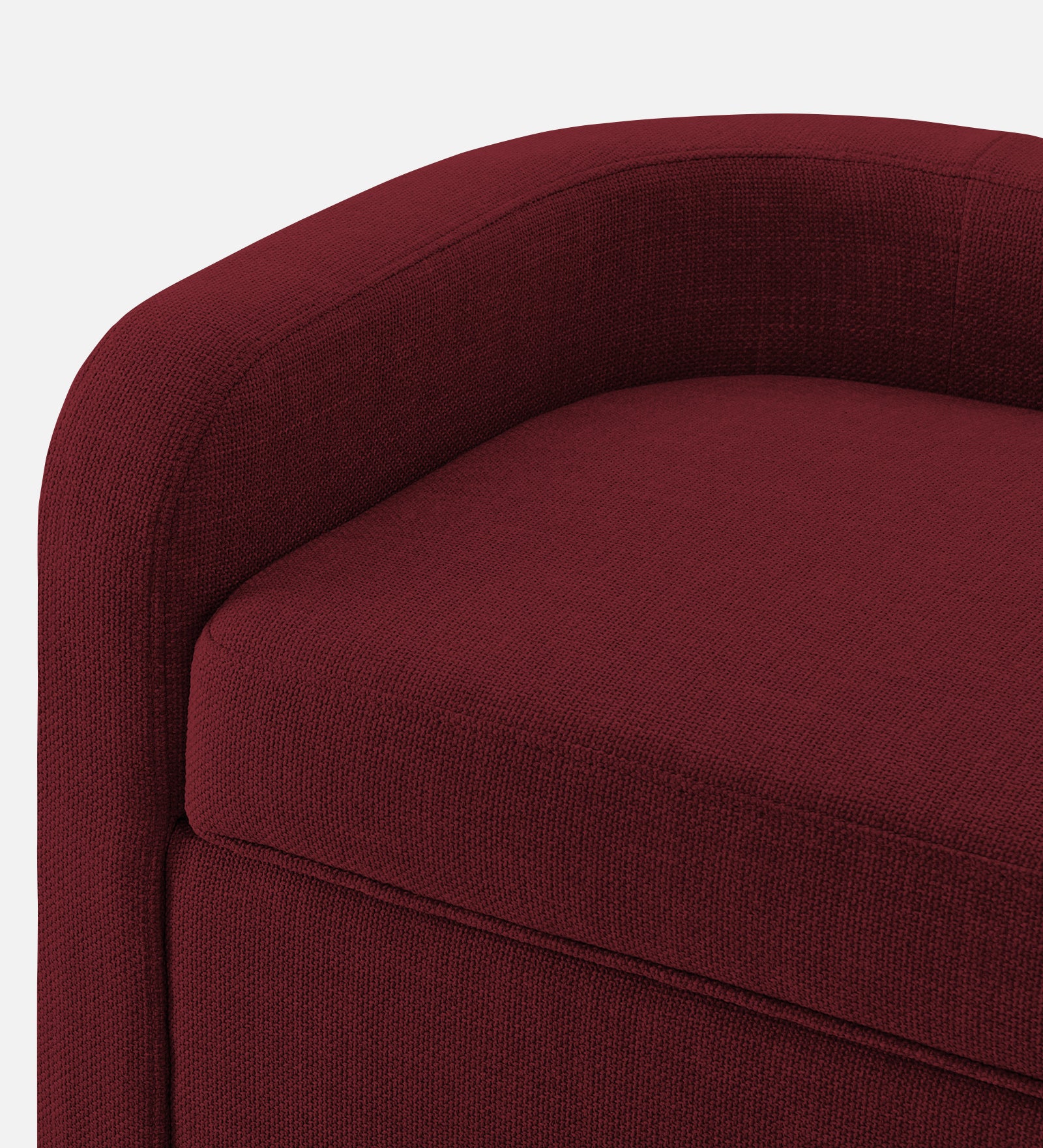 Cooper Fabric Storage Bench In Blood Maroon Colour - Febonic Living
