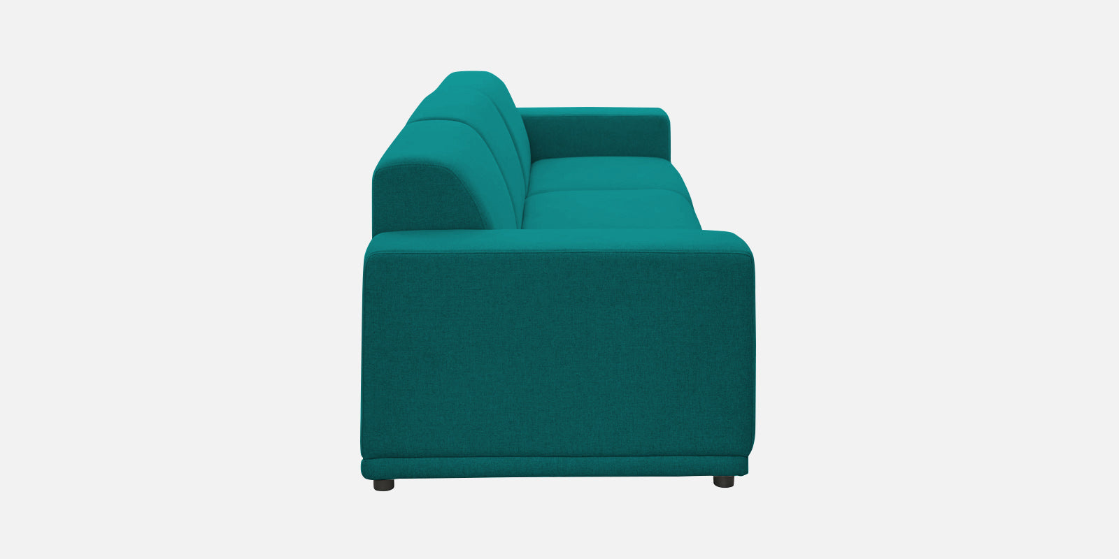 Adam Fabric RHS Sectional Sofa (3+Ottoman Lounger) In Sea green Colour - Febonic Living
