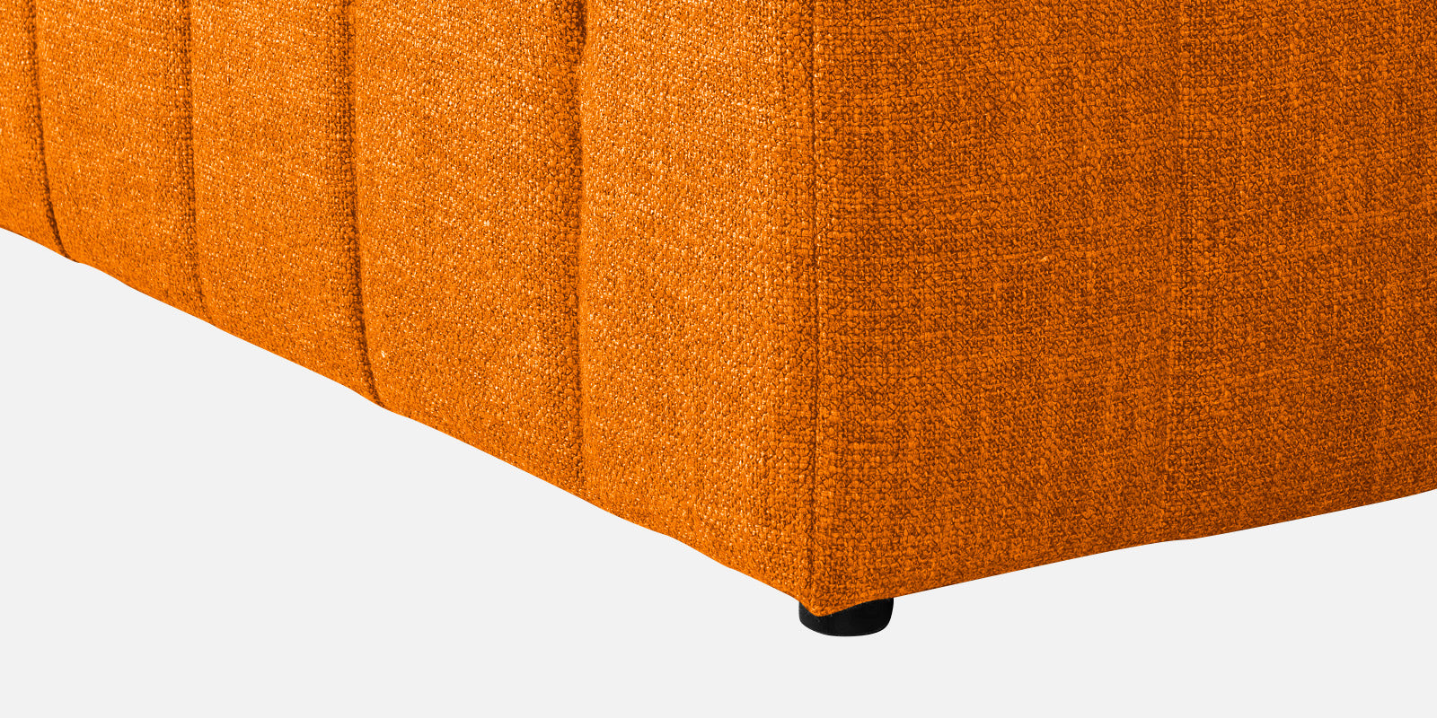 Lara Fabric 3 Seater Sofa In Vivid Orange Colour - Febonic Living