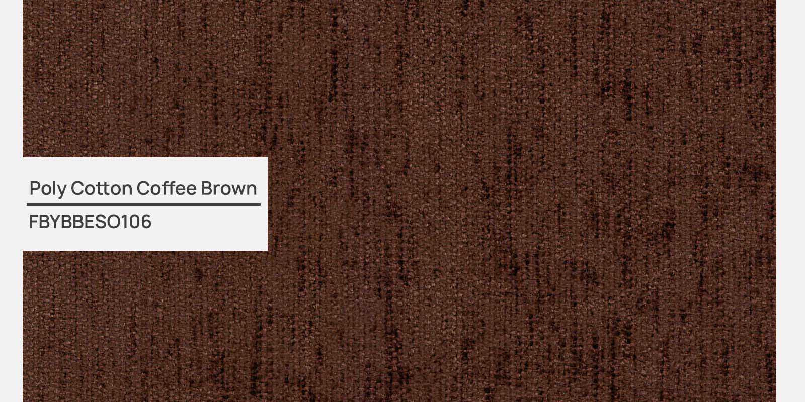 Creata Fabric LHS Sectional Sofa (2+Lounger) in Coffee Brown Colour by Febonic