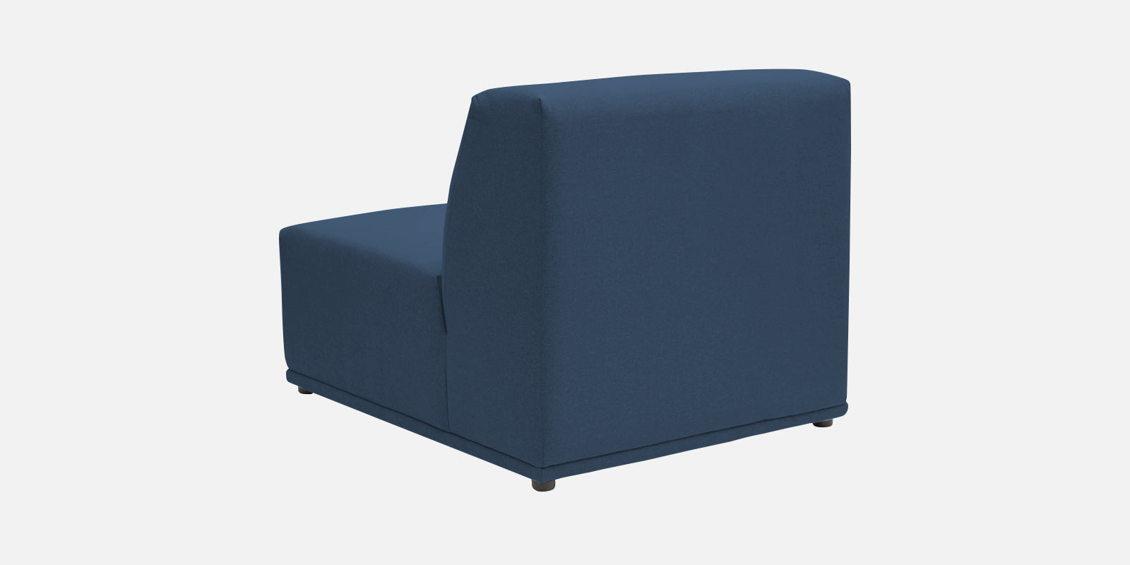 Adam Fabric RHS Sectional Sofa (3+Ottoman Lounger) In Light Blue Colour - Febonic Living