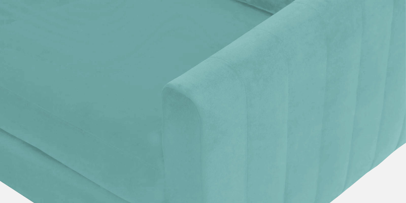 Haru Fabric LHS Sectional Sofa (2+Lounger) In Barmunda Aqua Colour - Febonic Living