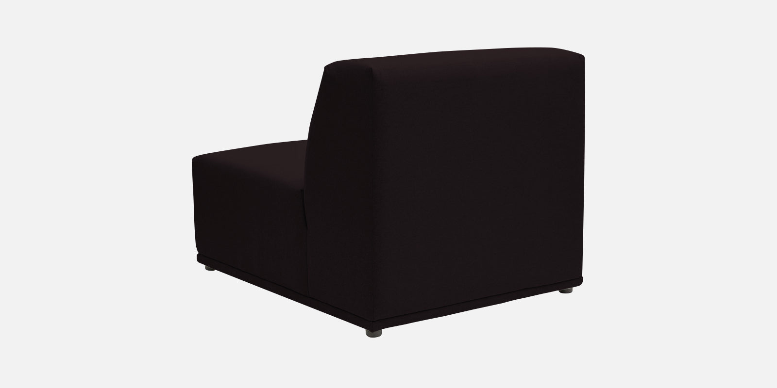 Adam Fabric RHS Sectional Sofa (3+Ottoman Lounger) In Cara Brown Colour - Febonic Living
