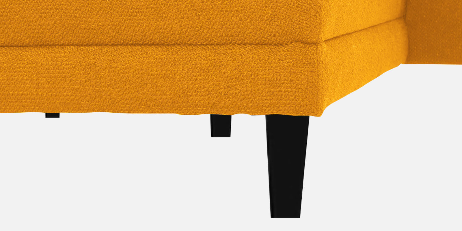 Ira Fabric LHS 6 Seater Convertible Sofa Cum Bed In Bold Yellow Colour - Febonic Living