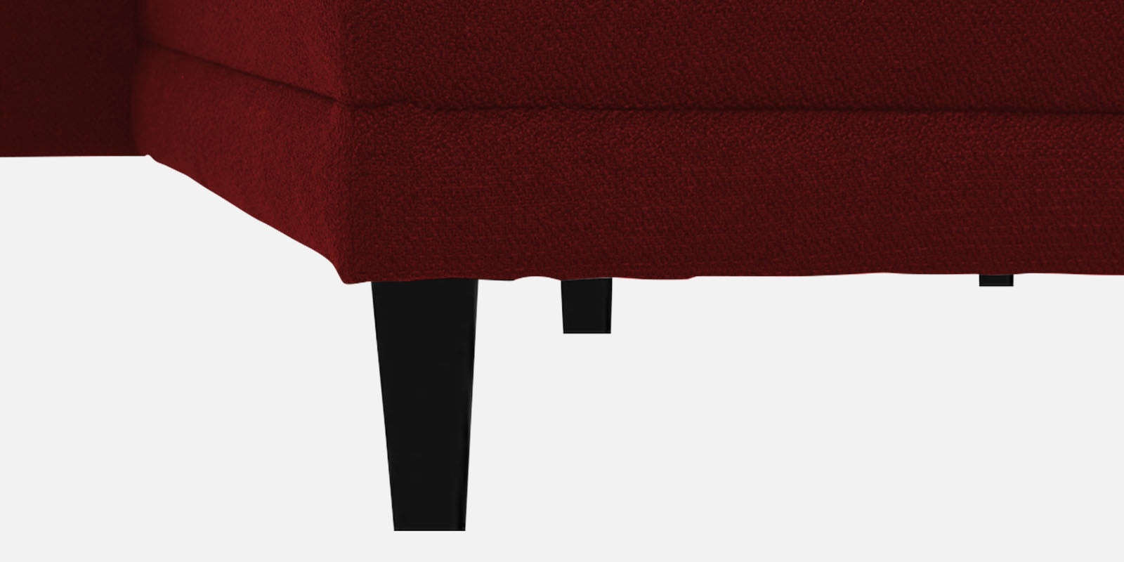 Ira Fabric RHS 6 Seater Convertible Sofa Cum Bed In Blood Maroon Colour - Febonic Living