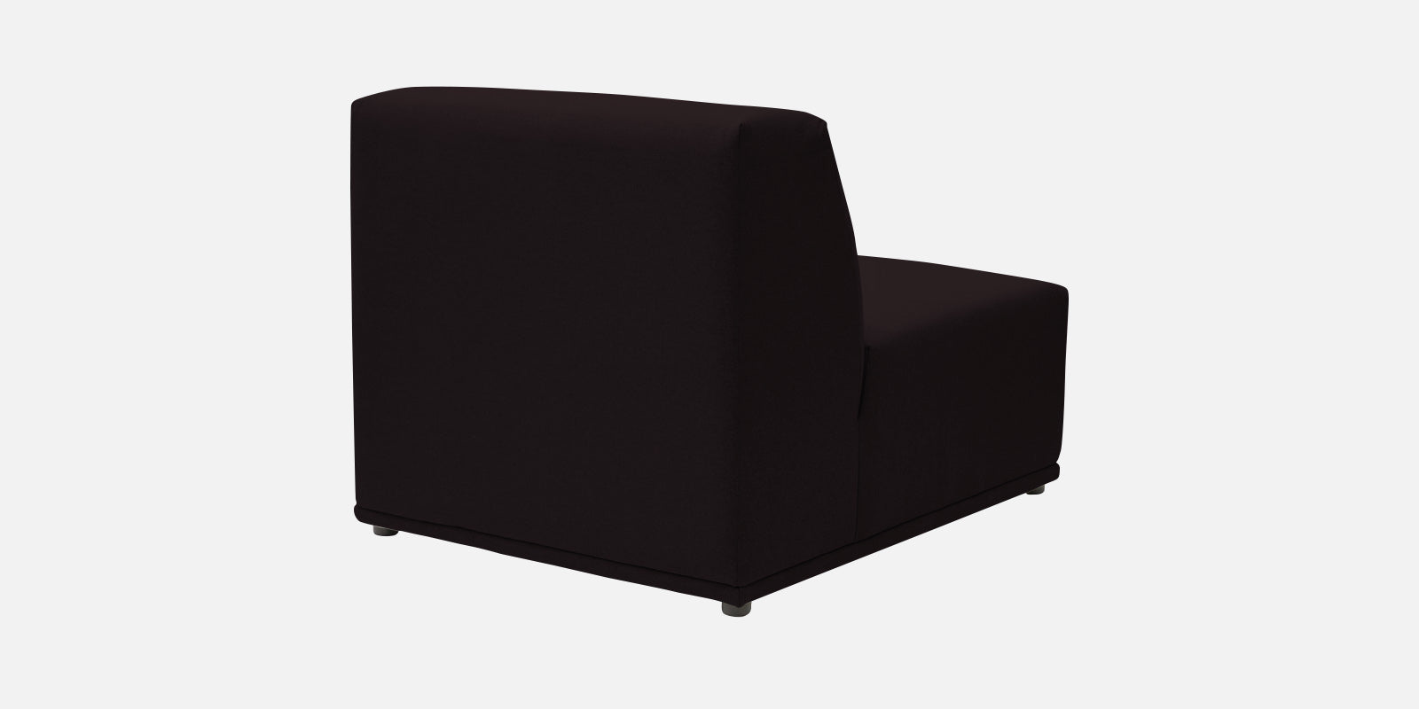 Adam Fabric LHS Sectional Sofa (3+Ottoman Lounger) In Cara Brown Colour - Febonic Living