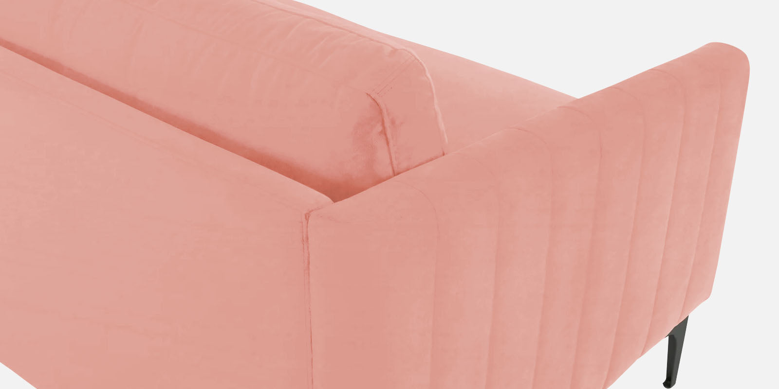 Haru Velvet 2 Seater Sofa In Blush Pink Colour - Febonic Living