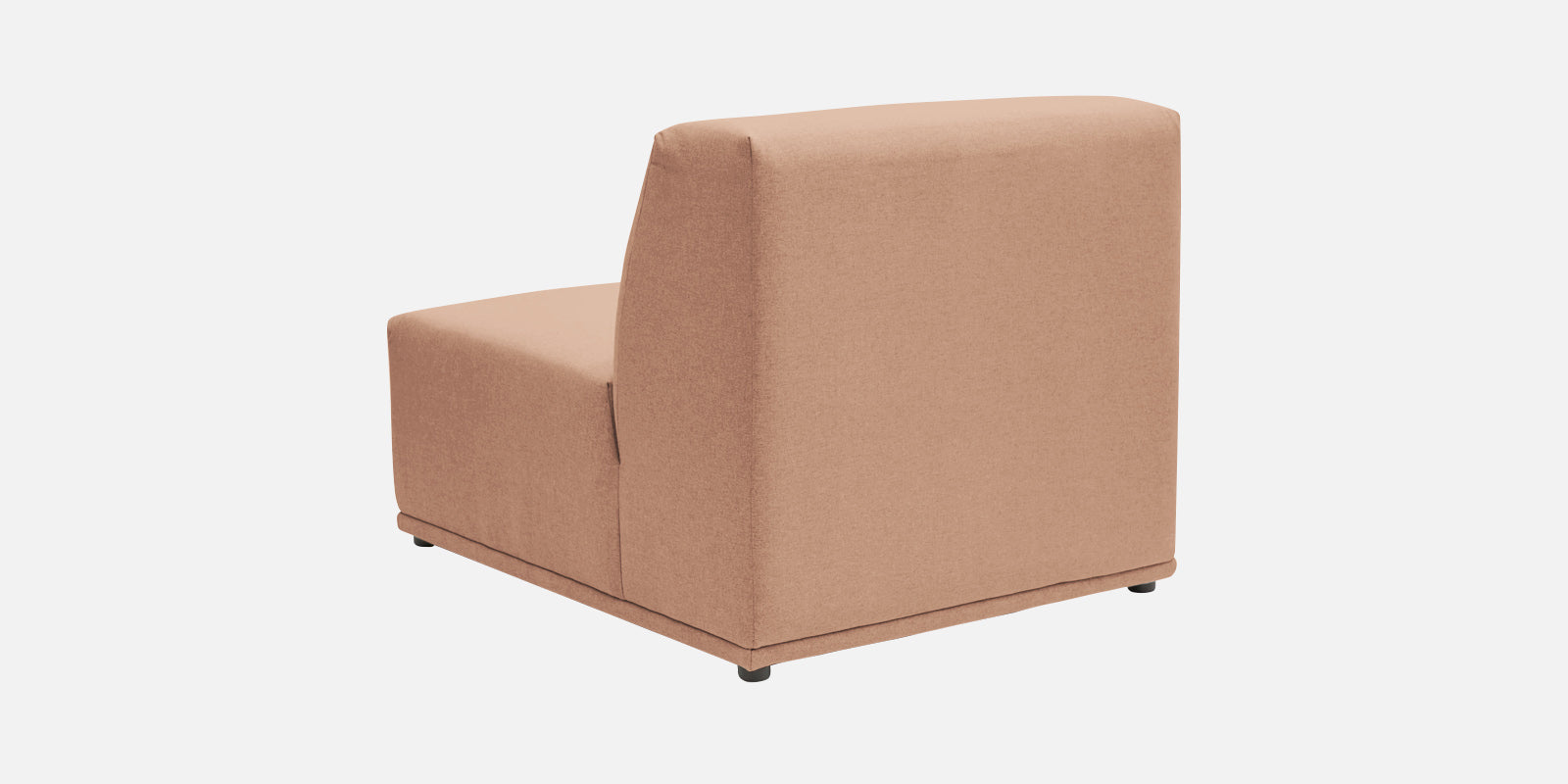 Adam Fabric RHS Sectional Sofa (3+Ottoman Lounger) In Cosmic Beige Colour - Febonic Living