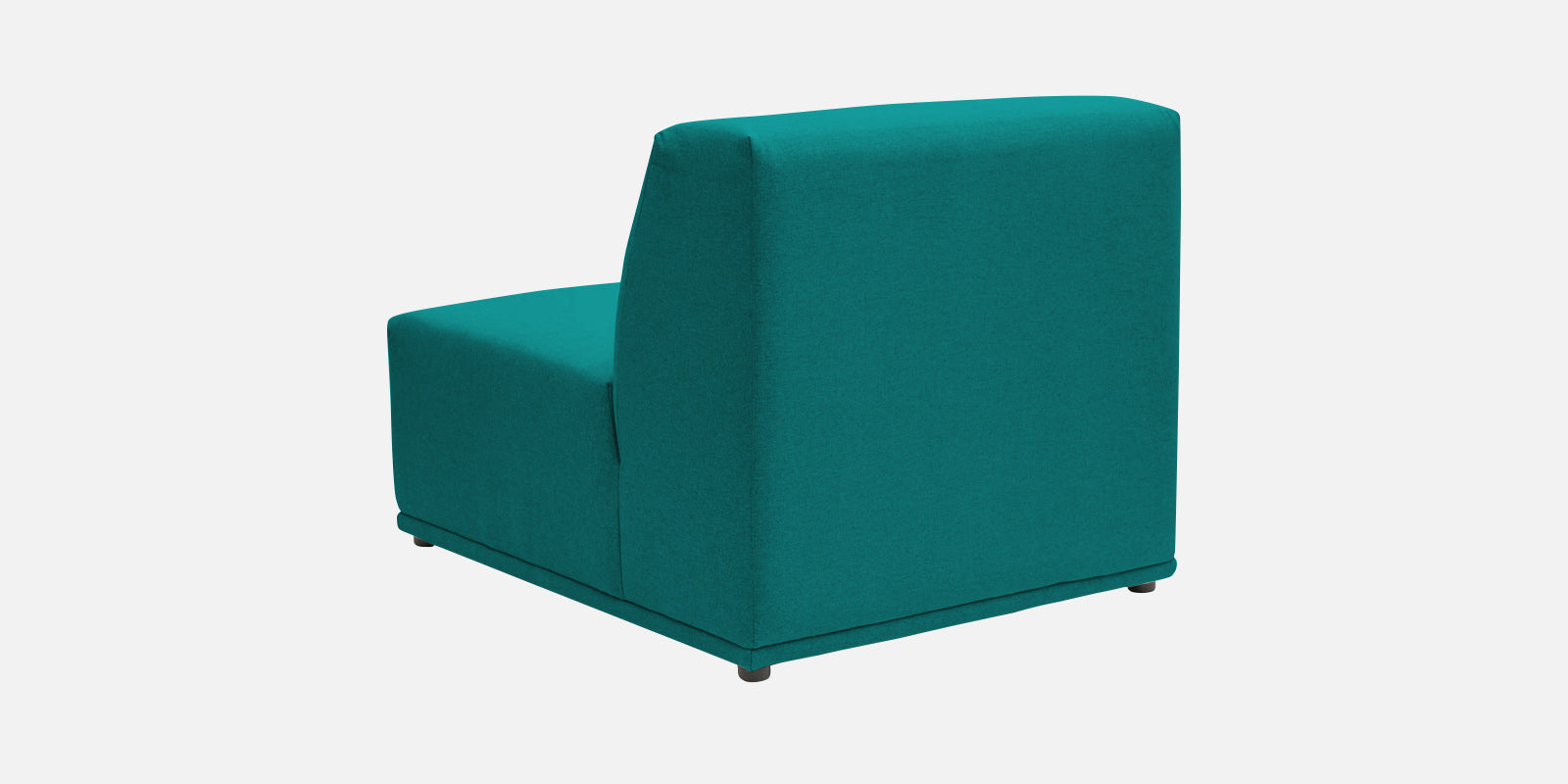 Adam Fabric RHS Sectional Sofa (3+Ottoman Lounger) In Sea green Colour - Febonic Living