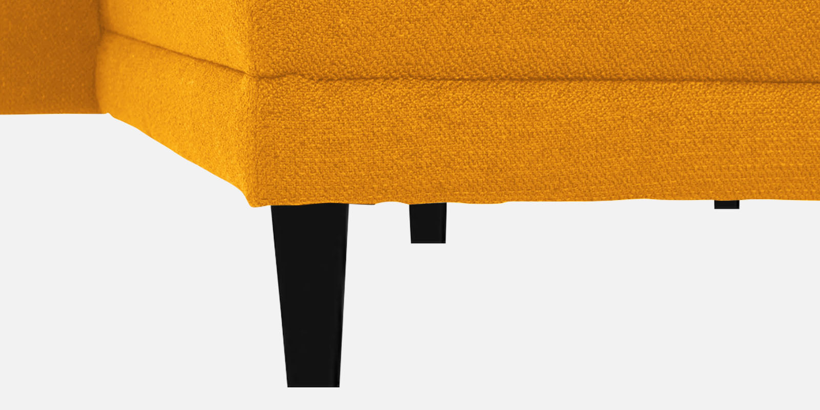 Ira Fabric RHS 6 Seater Convertible Sofa Cum Bed In Bold Yellow Colour